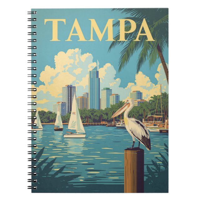 Vintage Tampa Bay Notizblock (Vorderseite)