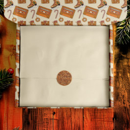 Vintage Tan Solid Color Seidenpapier