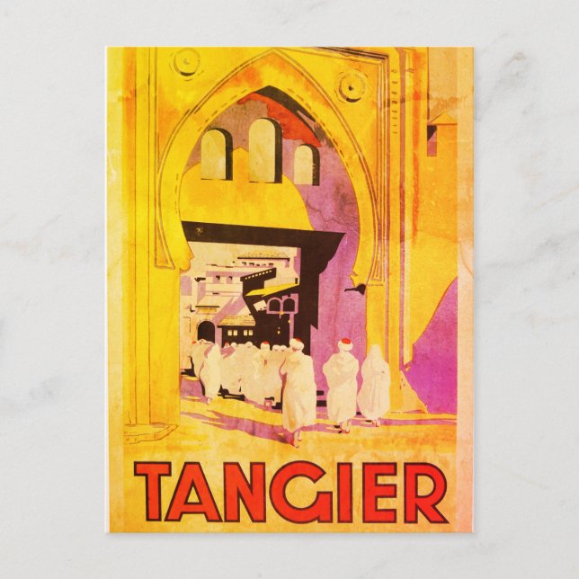 Vintage Tanger Travel Postkarte (Vorderseite)