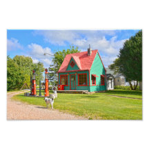 Vintage Tankstelle, Rote Eiche II, Missouri