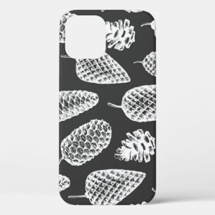 Vintage-Tannenzapfen, botanische Kreidetafel. Case-Mate iPhone Hülle