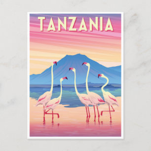 Vintage Tansania Afrika See Postkarte
