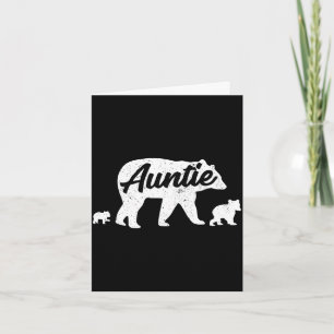 Vintage-Tante Bär mit 2 Jungen zum Muttertag Karte