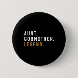 Vintage Tante Godmutter Legende Funny Tanttie Mütt Button
