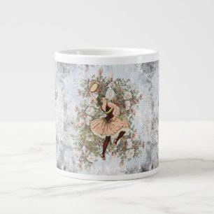 Vintage Tanzende Zigeuner Blumen Mix and Match Jumbo-Tasse