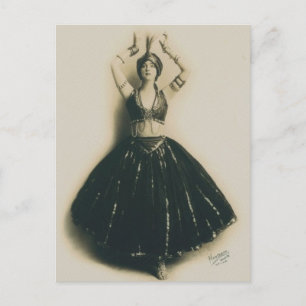 Vintage Tänzer Postkarte