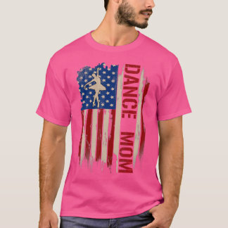 Vintage Tanzmutter Amerikanische USA-Flagge Tänzer T-Shirt