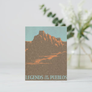 Vintage-Taos-Pueblos New Mexico, Reiseplakat-Kunst