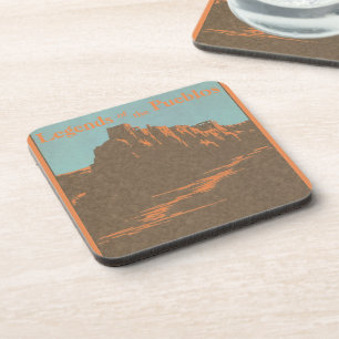 Vintage Taos Pueblos New Mexico, Reiseplaner Kunst Getränkeuntersetzer