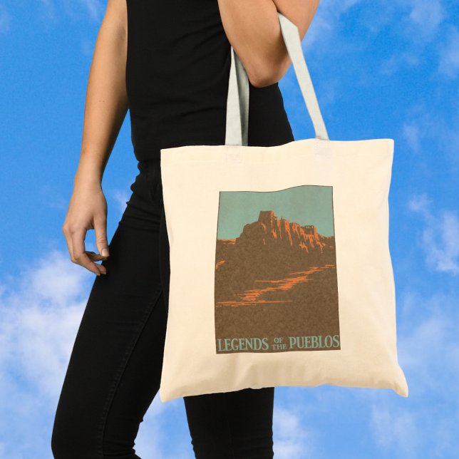 Vintage Taos Pueblos New Mexico, Reiseplaner Kunst Tragetasche (Von Creator hochgeladen)