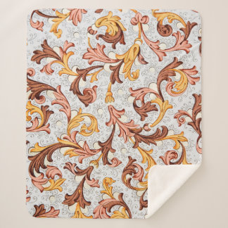 Vintage Tapete - Blumenmuster aus dem 18. Jahrhund Sherpadecke