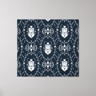 Vintage Tapete mit Blumenmuster - Nahtloser Hinter Leinwanddruck