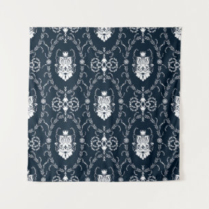 Vintage Tapete mit Blumenmuster - Nahtloser Hinter Wandteppich