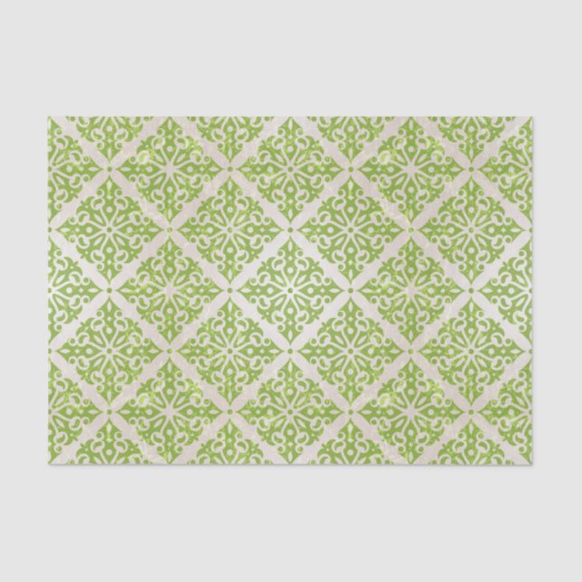 Vintage Tapete Seidenpapier (Vorderseite)