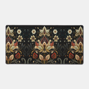 Vintage Tapisserie mit Blumenmuster Schreibtischunterlage