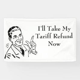 Vintage Tariff Refund Check Banner