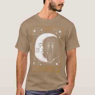 Vintage Tarot Card Crescent Moon Stars Ägyptische T-Shirt