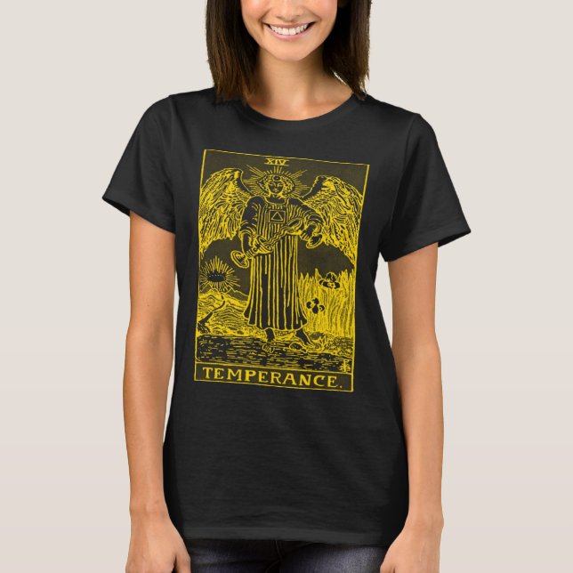 VINTAGE TAROT CARD TEMPERANCE T-Shirt (Vorderseite)