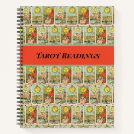 Vintage Tarot Cards Sun Moon Stars kundenspezifisc Notizbuch