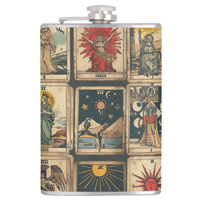 Vintage Tarot   Flachmann (Vorderseite)