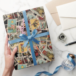 Vintage Tarot Karten Umschlag Papier Geschenkidee Geschenkpapier
