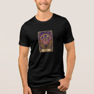 Vintage Tarotkarte Pride tanzende Skelette Sonnenb Tri-Blend Shirt