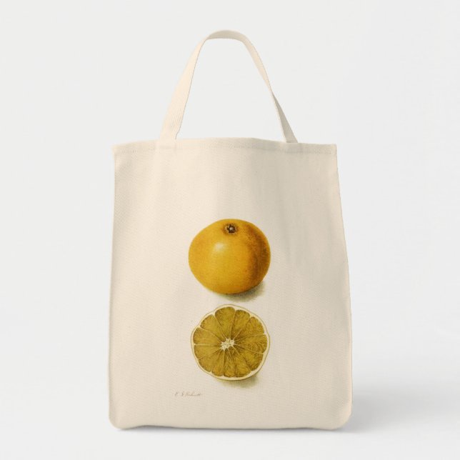Vintage Tasche mit Grapefruit (Vorne)