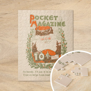 Vintage-Taschenmagazin Weihnachten Puzzle