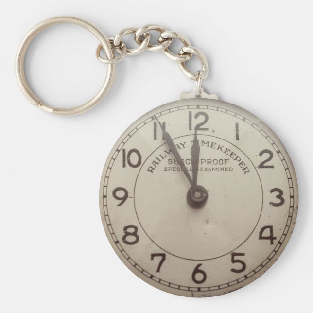 Vintage Taschenuhr Schlüsselanhänger (Vorne)