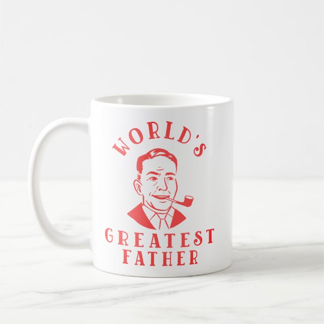 Vintage-Tasse "Bester Vater der Welt" Kaffeetasse (Links)