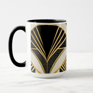 Vintage Tasse "Golden Art Deco"