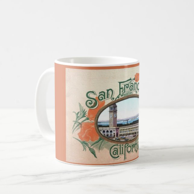 Vintage Tasse San Francisco (Vorderseite Links)