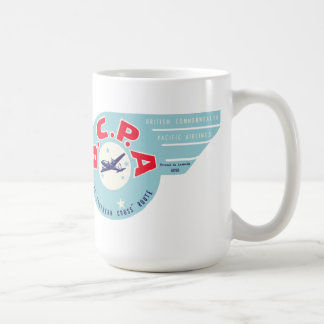 Vintage-Tasse von British Commonwealth Pacific Air Kaffeetasse