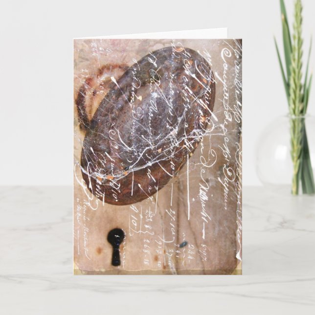 Vintage Tastatur Karte (Vorderseite)