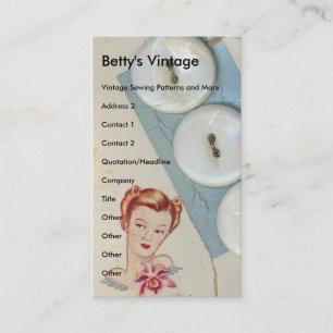 Vintage Tasten, Betty's Vintage Visitenkarte