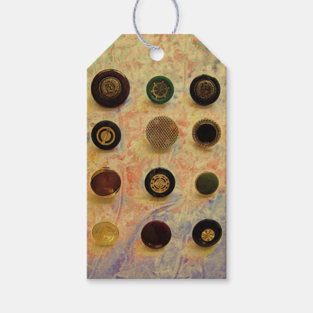 Vintage Tasten Geschenkanhänger (Vorderseite)