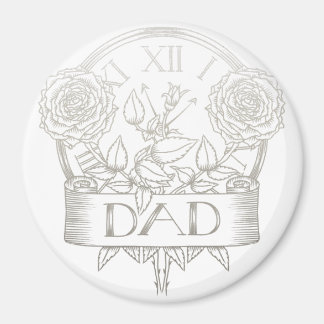 Vintage-Tattoo-Stil Vater-Design Magnet