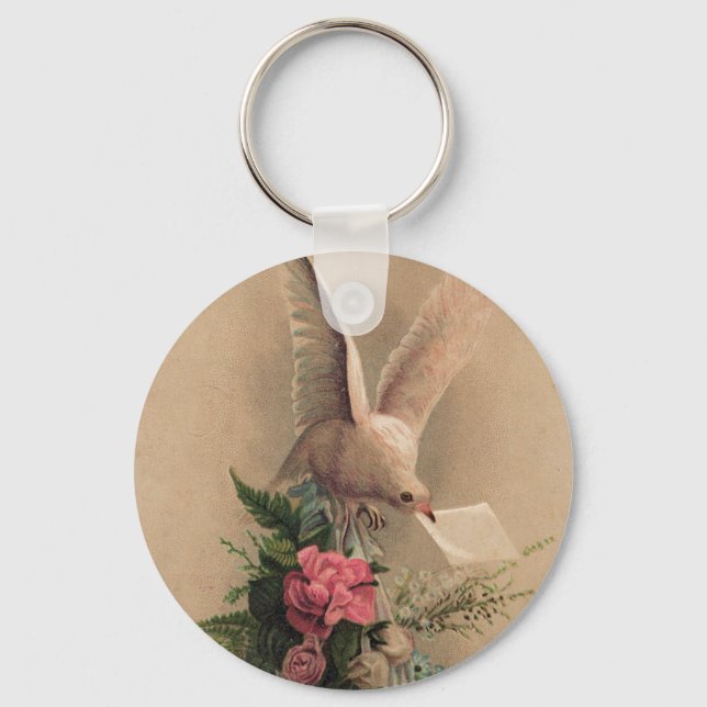 Vintage Taube Schlüsselanhänger (Vorderseite)