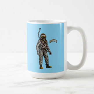 Vintage-Taucher mit Mark V-Taucherhelm URM Kaffeetasse