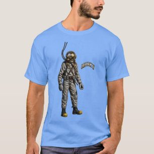 Vintage-Taucher mit Mark V-Tauchhelm URM T-Shirt