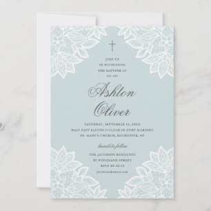 Vintage Taufe und Weihnachten Ankündigung