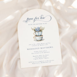 Vintage Teacup Grandmillennial Tea Baby Shower  Einladung