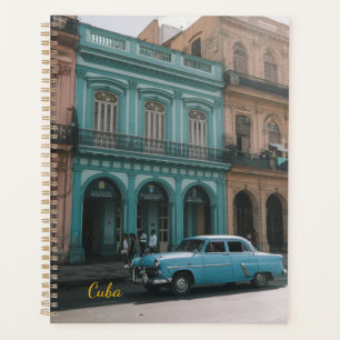 Vintage Teal Oldtimer Havanna Kuba Kolonialstil Planer