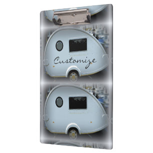 Vintage-Teardrop-Wohnwagen Thunder_Cove Klemmbrett