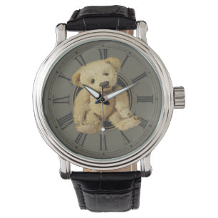 Vintage Teddy-Bärn-Uhren Armbanduhr