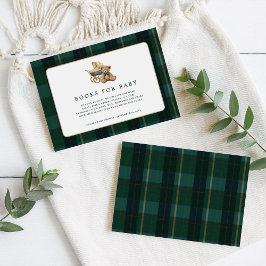 Vintage Teddy Bear Plaid Polo | Books for Baby Begleitkarte