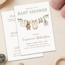 Vintage-Teddybär-Baby-Shower-Windel-Raffle-Bücher