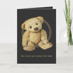Vintage-Teddybär-Grußkarten Karte