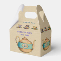 Vintage-TEE-PARTY Giebel-Box personalisiert