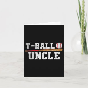 Vintage Teeball Onkel Lustiges Tee Ball T-Ball Onk Karte